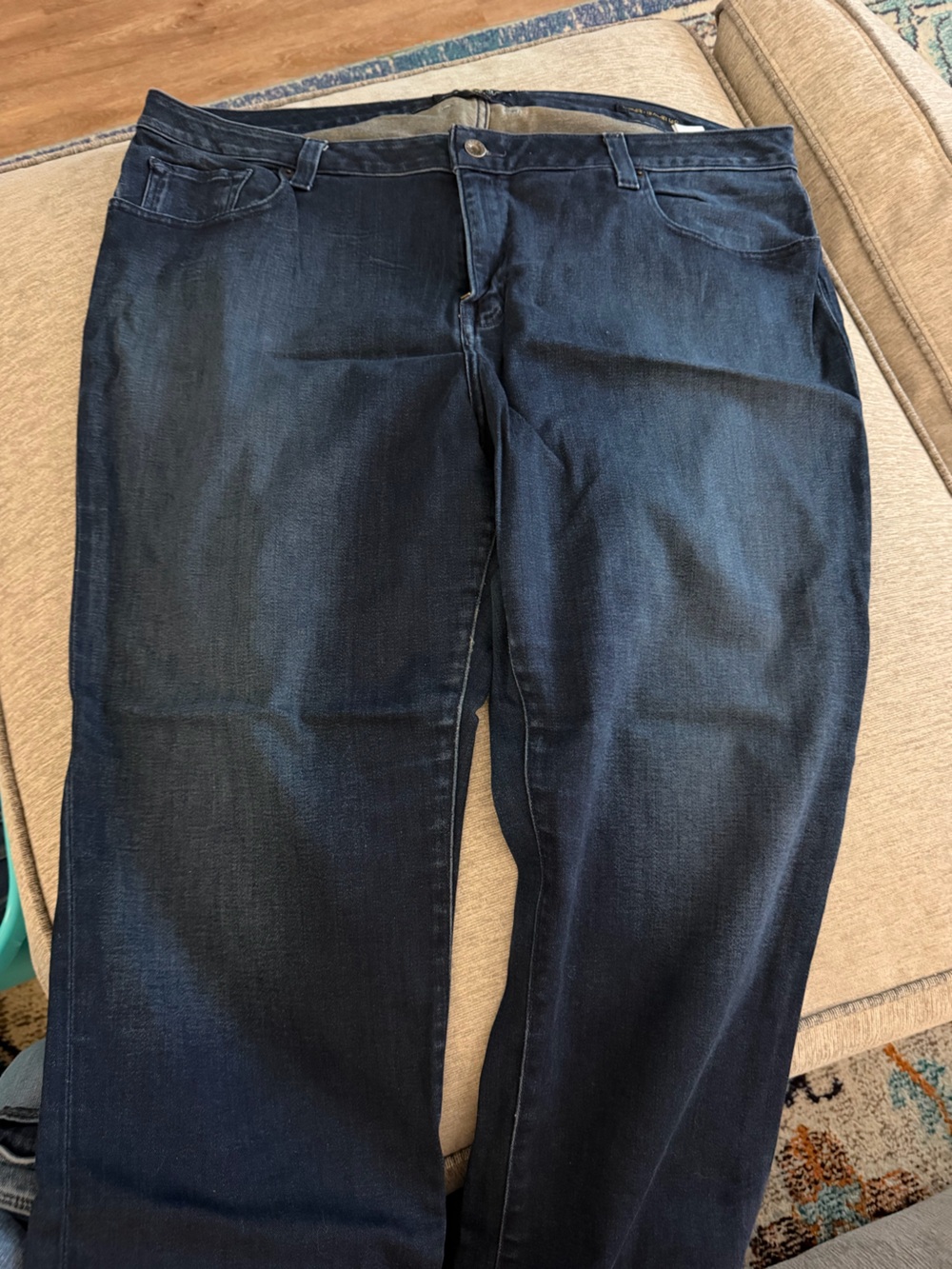 Lucky Brand Dark Indigo Ankle Jeans Size 22 Ginger Straight Ankle
